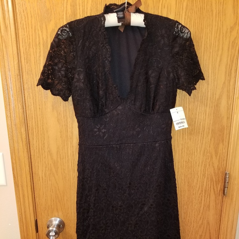 Bisou Bisou lacey dress NWT SZ 6